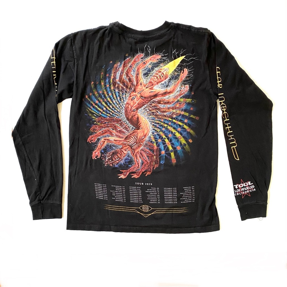 Tool Fear Inoculum 2019 Tour progressive metal band shirt black long sleeve tee